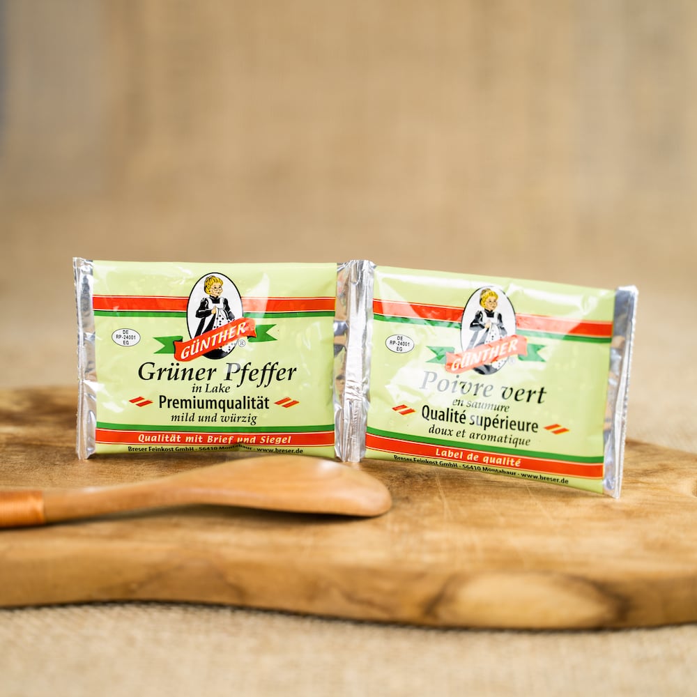 Pfeffer grün eingelegt (Doppelbeutel)