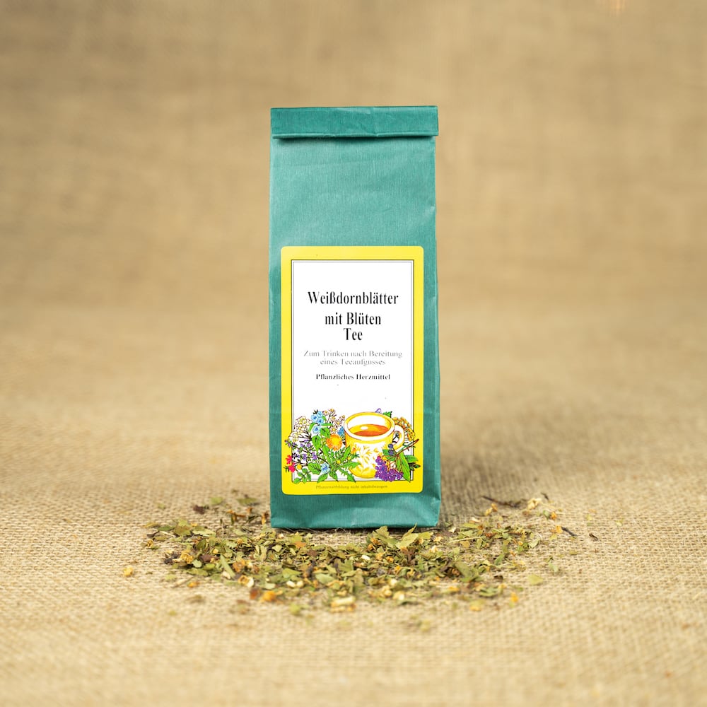 Weißdornblätter mit Blüten Tee 60g